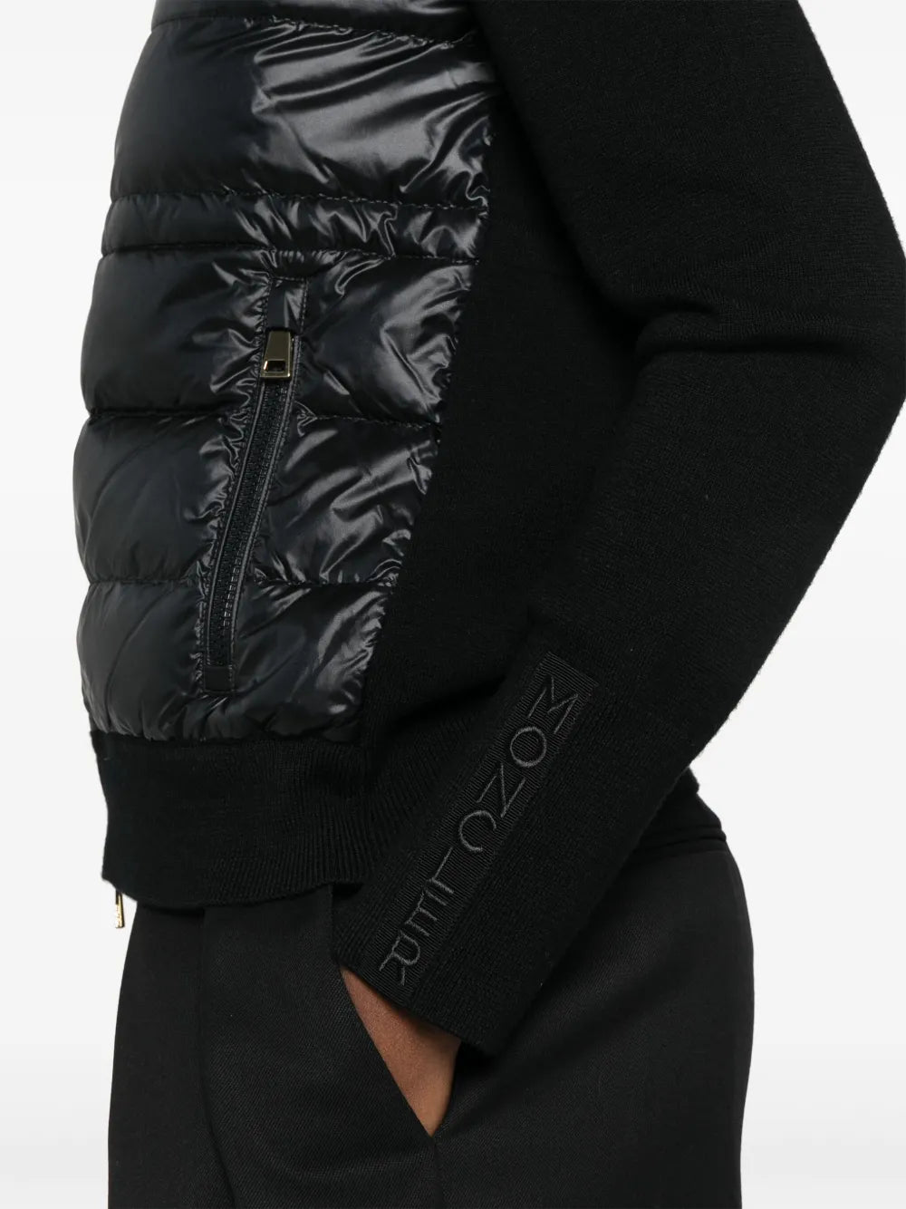 Vestes Veste bi-matière Moncler Noir Femme