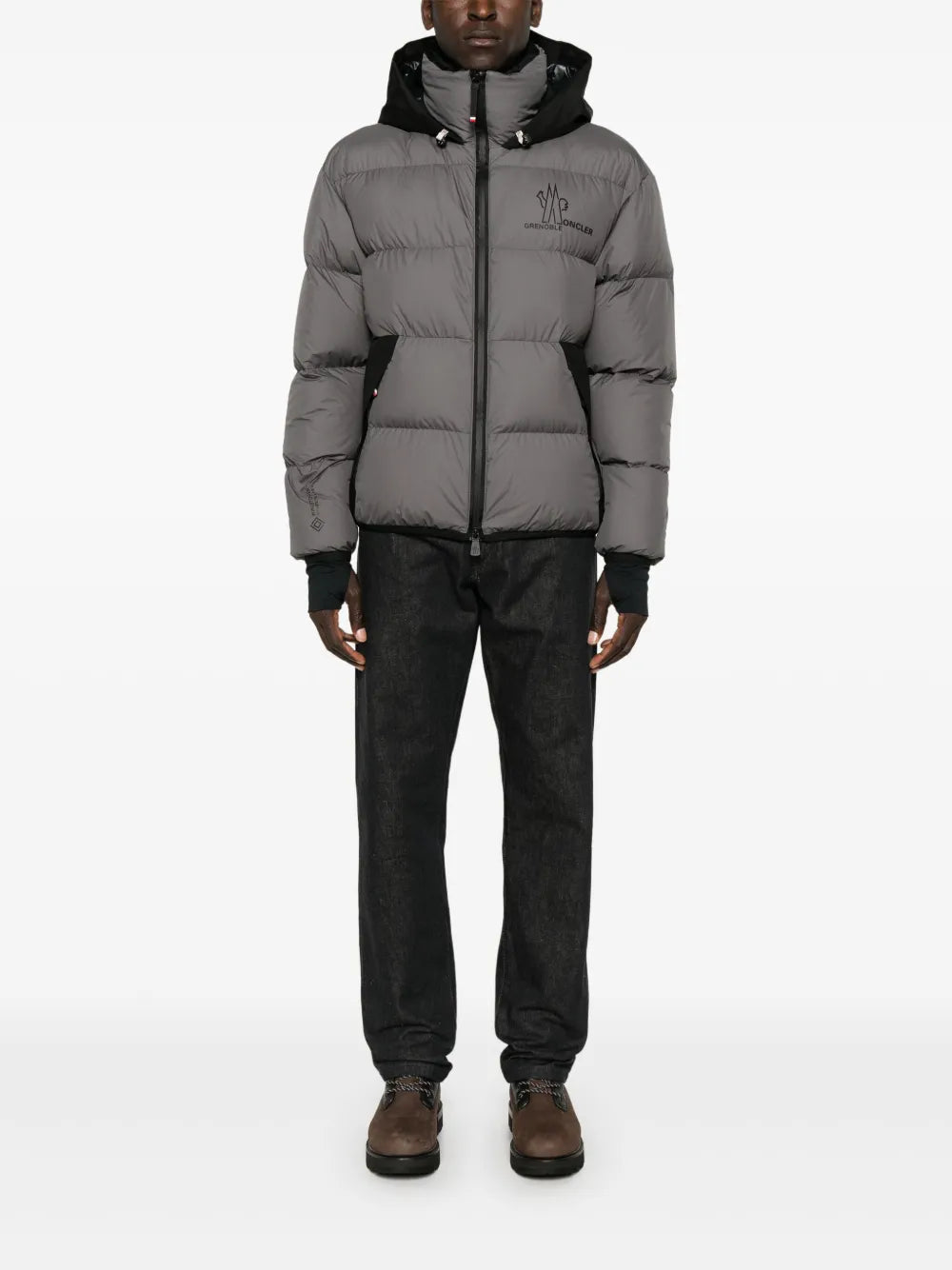 Mäntel Marcassin Daunenjacke Moncler Grenoble Grau Homme