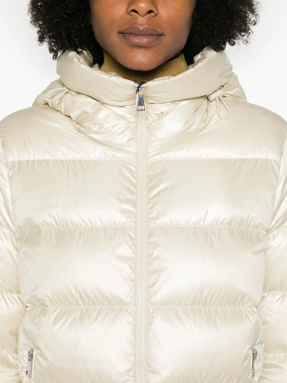 Manteaux Doudoune Biron Moncler Beige Femme