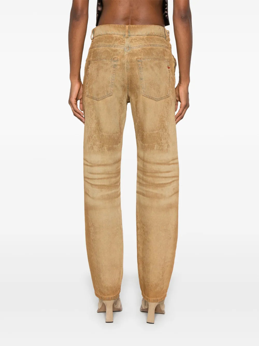 Pantalons Jean droit D-Ark-Fsf Diesel Marron Femme