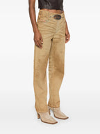 Pantalons Jean droit D-Ark-Fsf Diesel Marron Femme