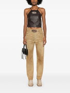 Pantalons Jean droit D-Ark-Fsf Diesel Marron Femme