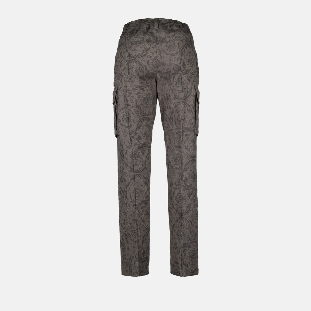Pantalons Pantalon Barocco Versace Gris Homme