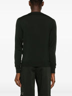 Knitwear Wool Sweater Fendi Green Homme