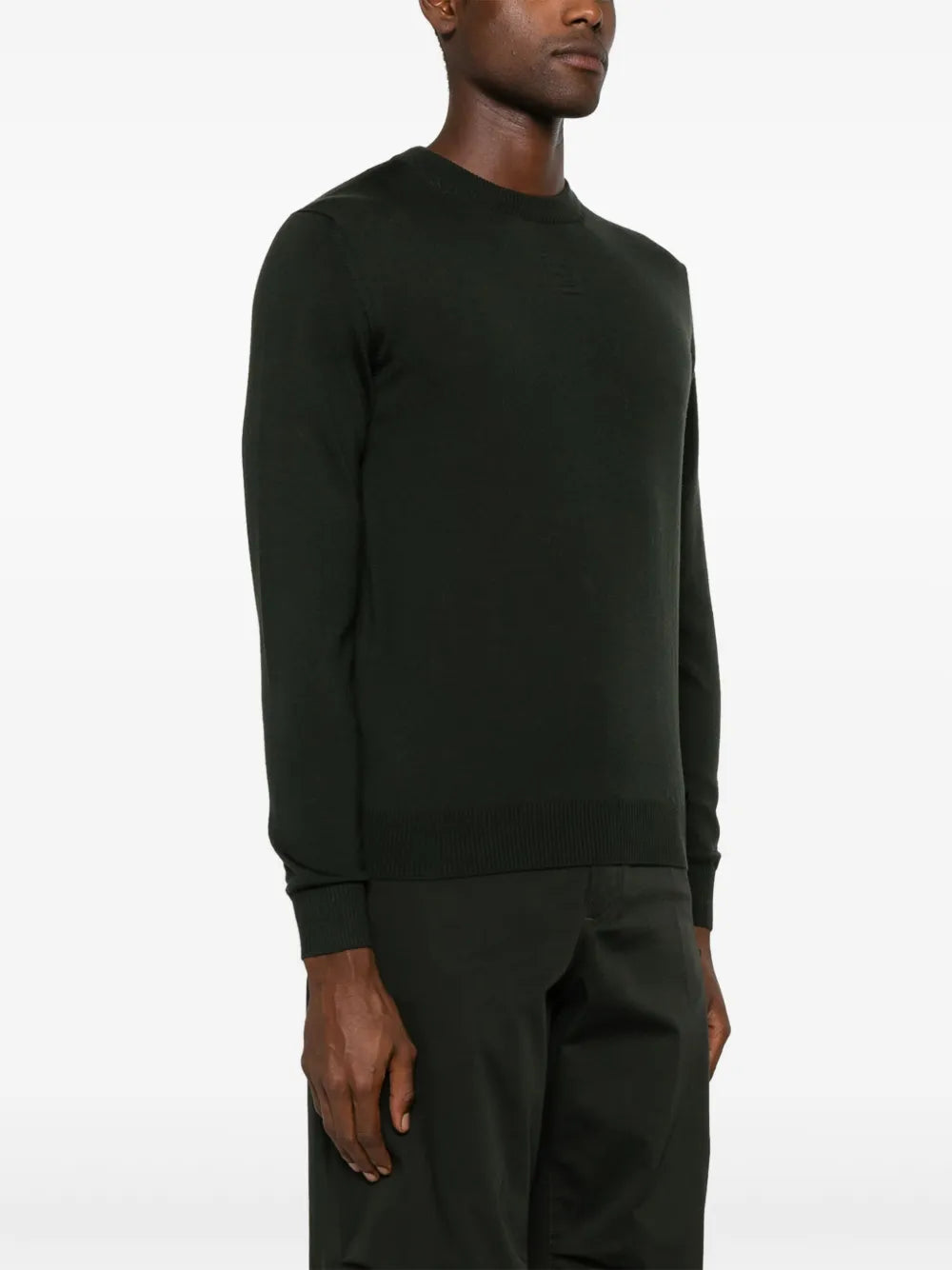 Knitwear Wool Sweater Fendi Green Homme
