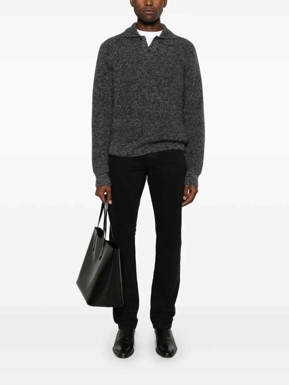 Pantalons Jean slim noir Saint Laurent Noir Homme