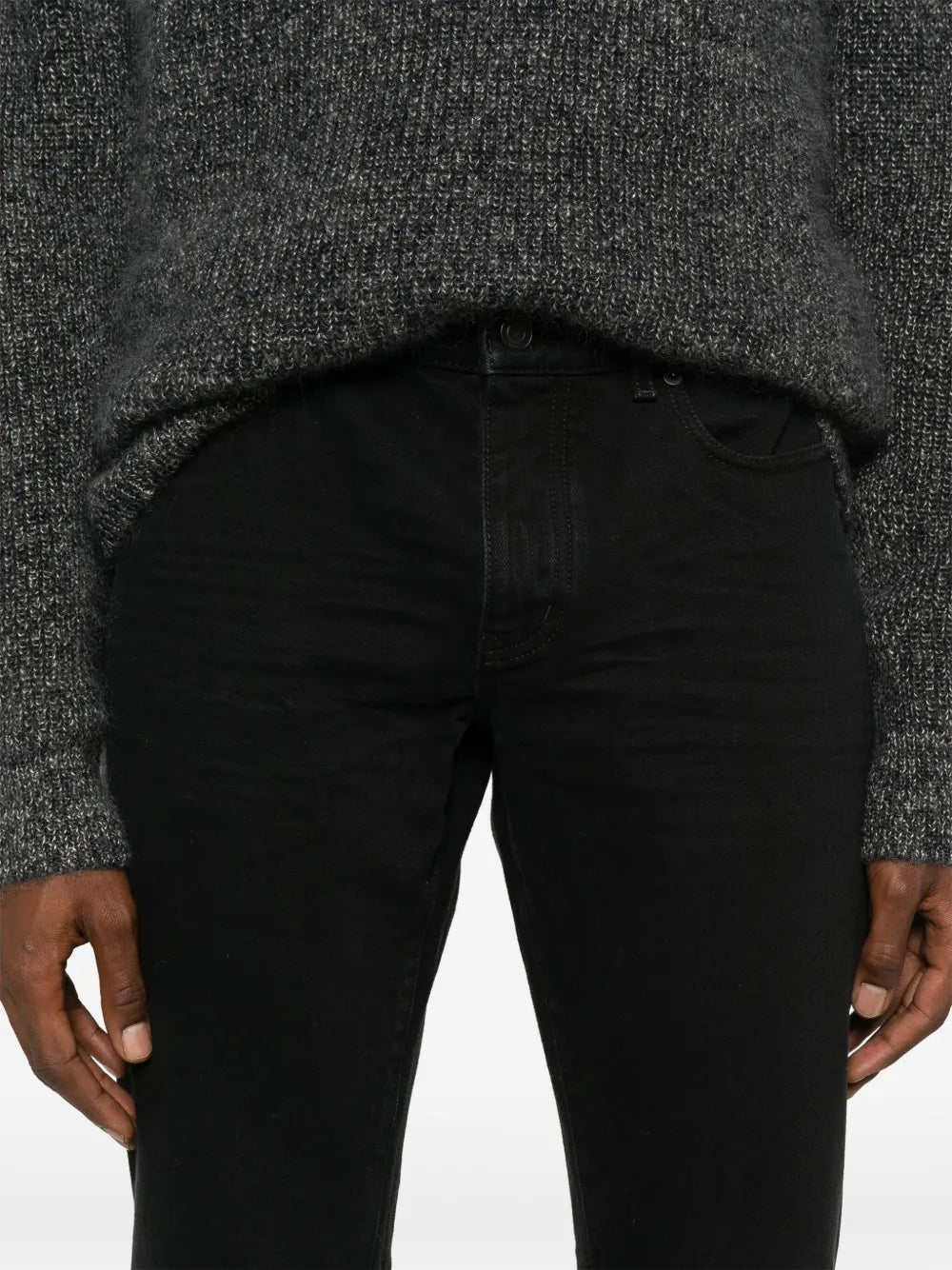 Pantalons Jean slim noir Saint Laurent Noir Homme