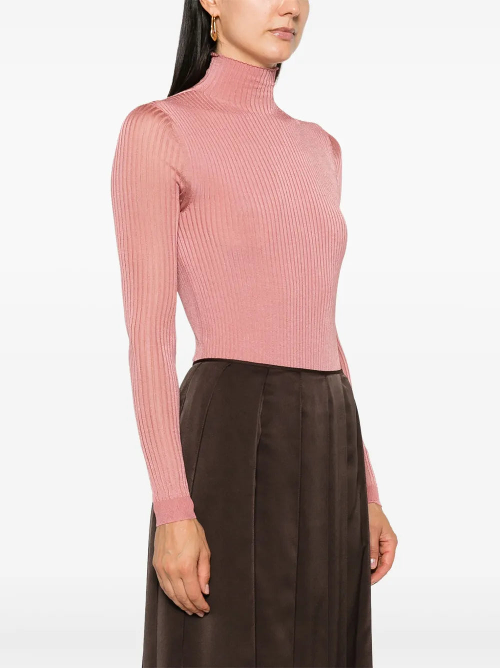 Tops High Neck Bodysuit Fendi Pink Femme