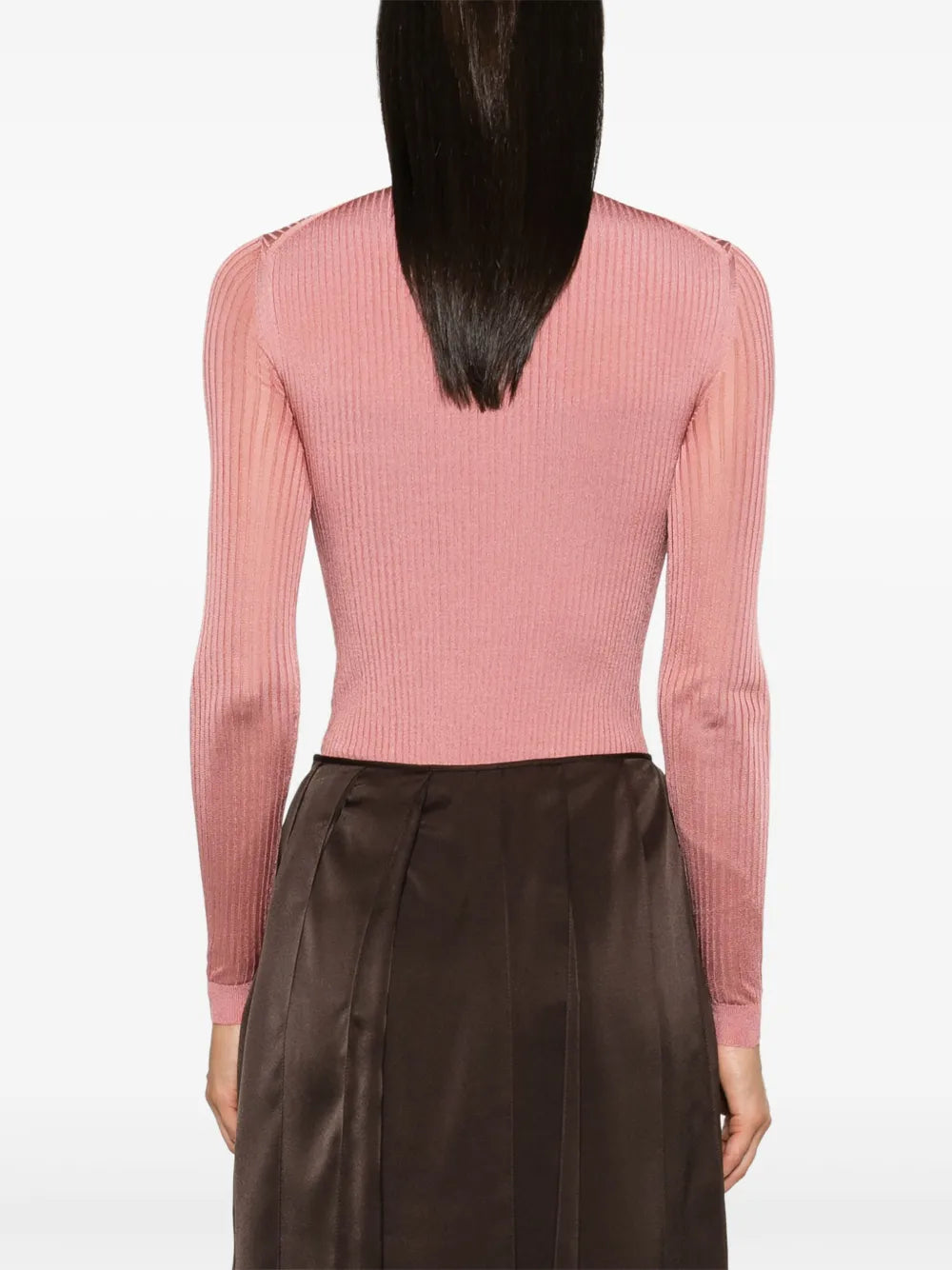 Tops High Neck Bodysuit Fendi Pink Femme