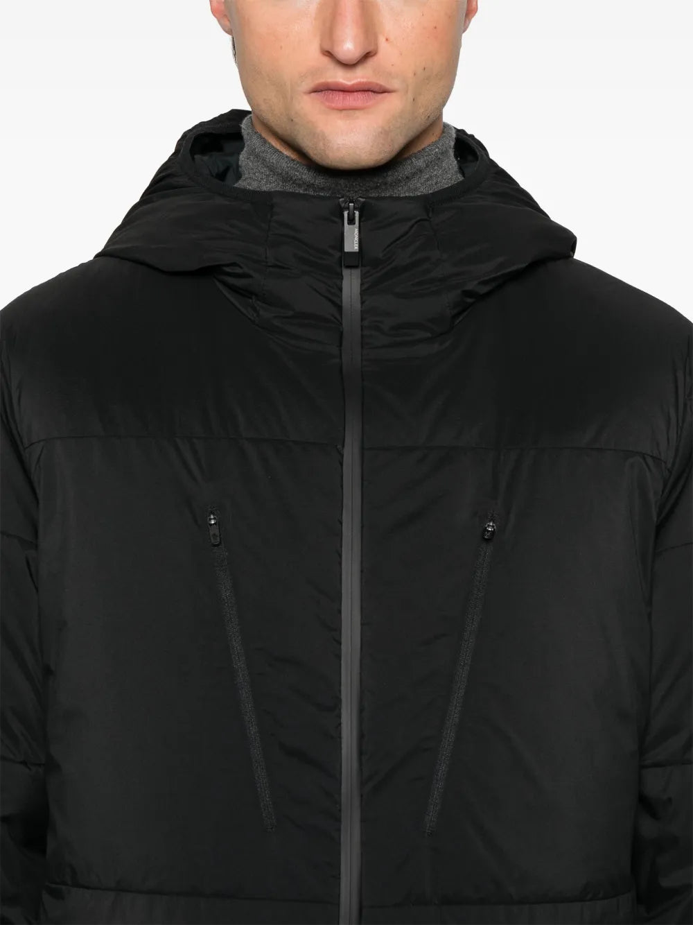 Coats Hutte Down Jacket Moncler Black Homme