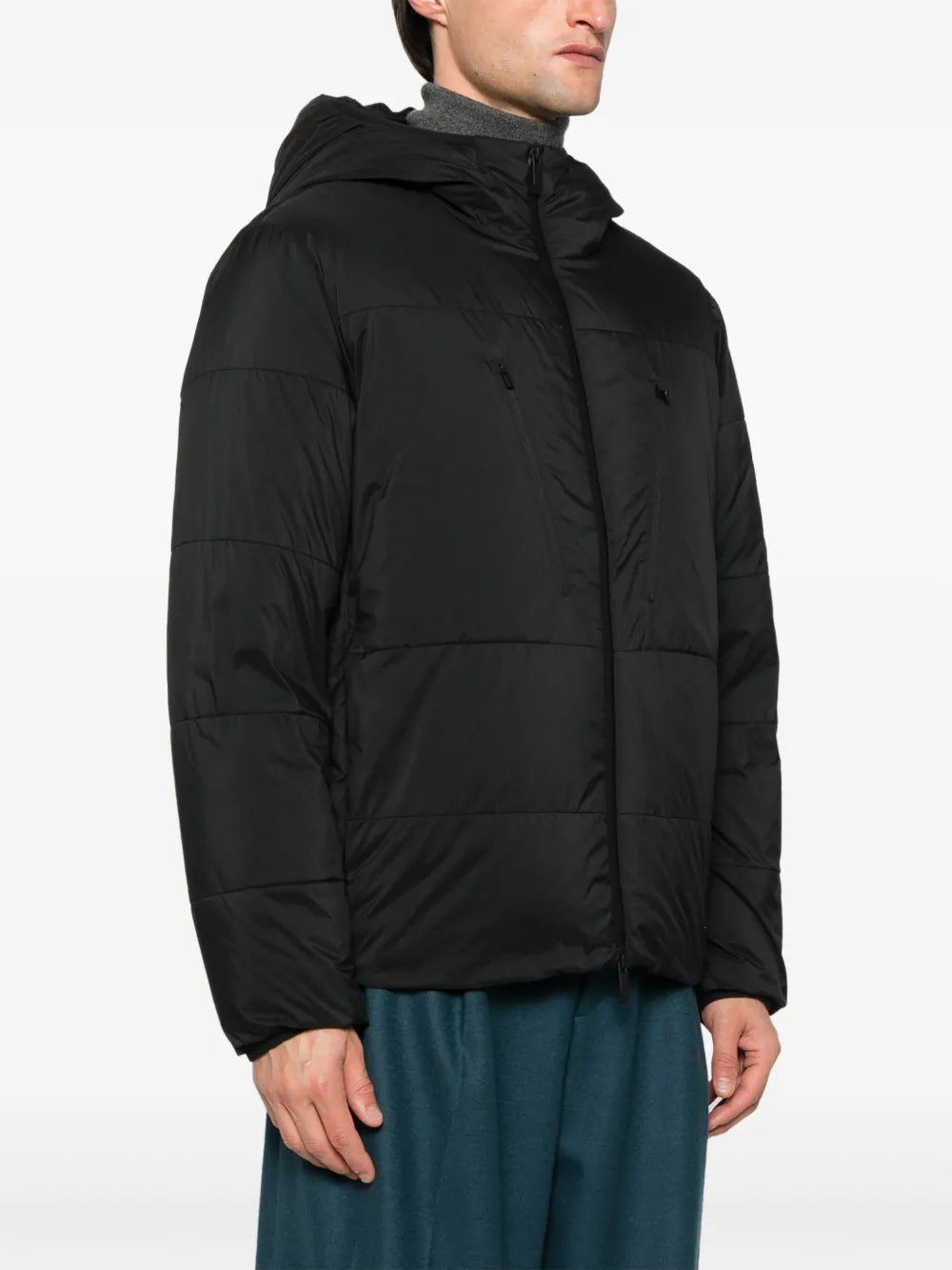 Coats Hutte Down Jacket Moncler Black Homme