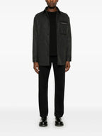 Camisas Chaqueta Camisa de Lana Fendi Gris Homme
