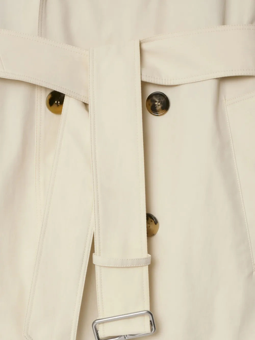 Manteaux Trench-coat en gabardine Burberry Blanc Femme