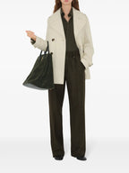 Manteaux Trench-coat en gabardine Burberry Blanc Femme