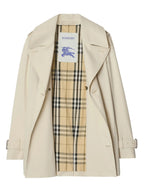 Manteaux Trench-coat en gabardine Burberry Blanc Femme