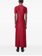 Robes Robe drapée en lurex Rabanne Rouge Femme