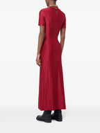 Robes Robe drapée en lurex Rabanne Rouge Femme