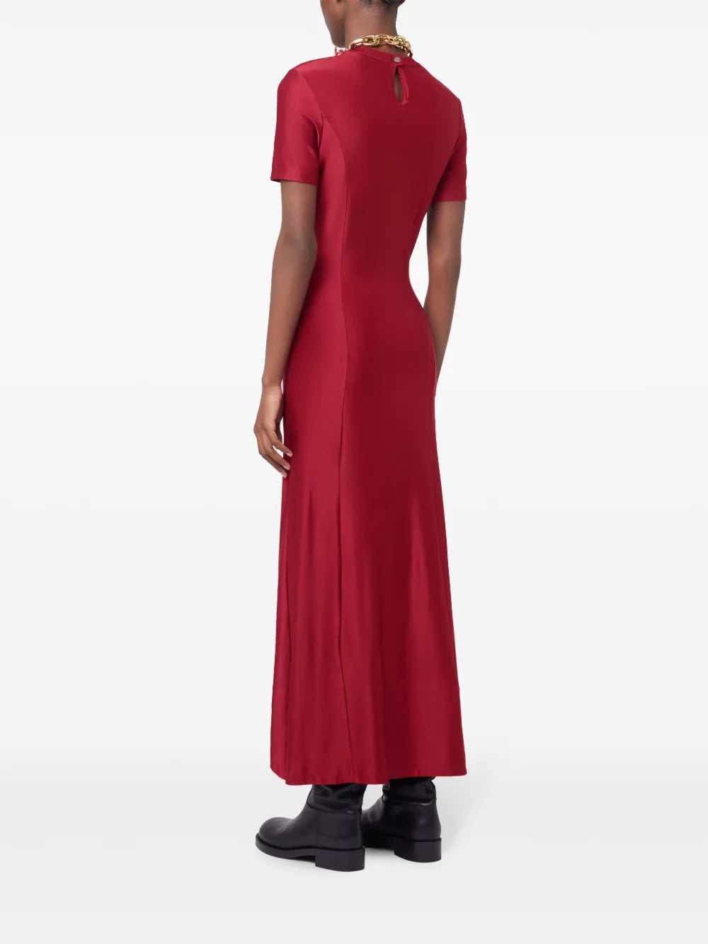 Robes Robe drapée en lurex Rabanne Rouge Femme