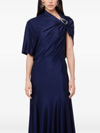 Abiti Abito Asimmetrico Rabanne Blu scuro Femme
