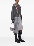 Knitwear Wool and Cashmere Cardigan Rabanne Gray Femme