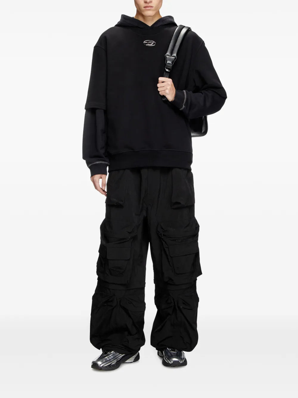 Camisetas T-shirt Oval-D Diesel Preto Homme