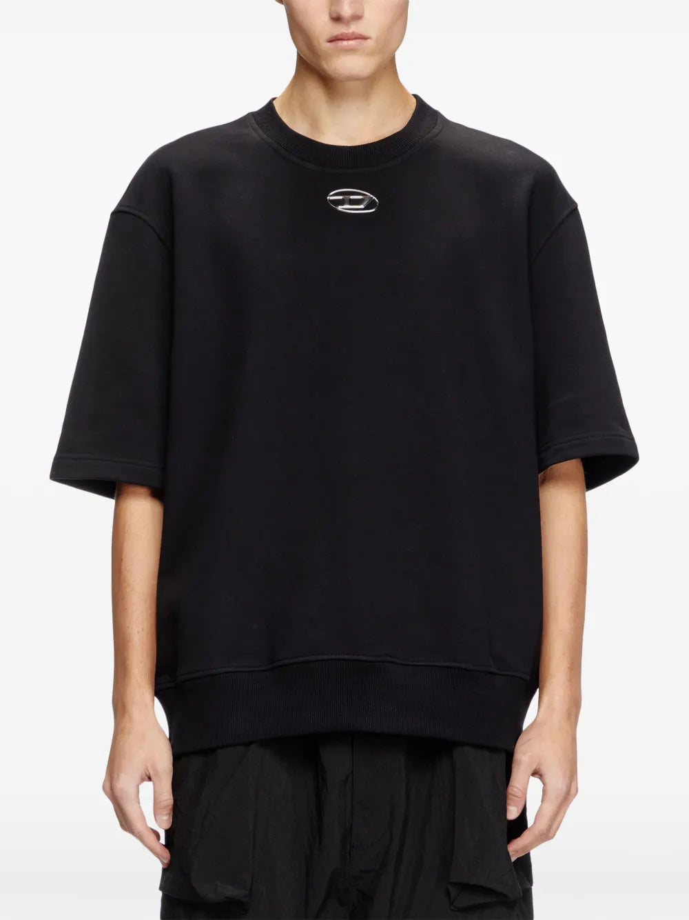 T-Shirts T-Shirt Oval-D Diesel Schwarz Homme