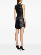 Vestidos Vestido de Cuero L-Ilith Diesel Negro Mujeres