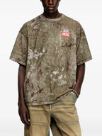 T-shirts T-shirt imprimé T-Boxt-R12 Diesel Kaki Homme