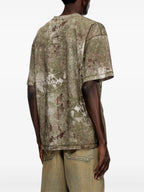 T-shirts T-shirt imprimé T-Boxt-R12 Diesel Kaki Homme