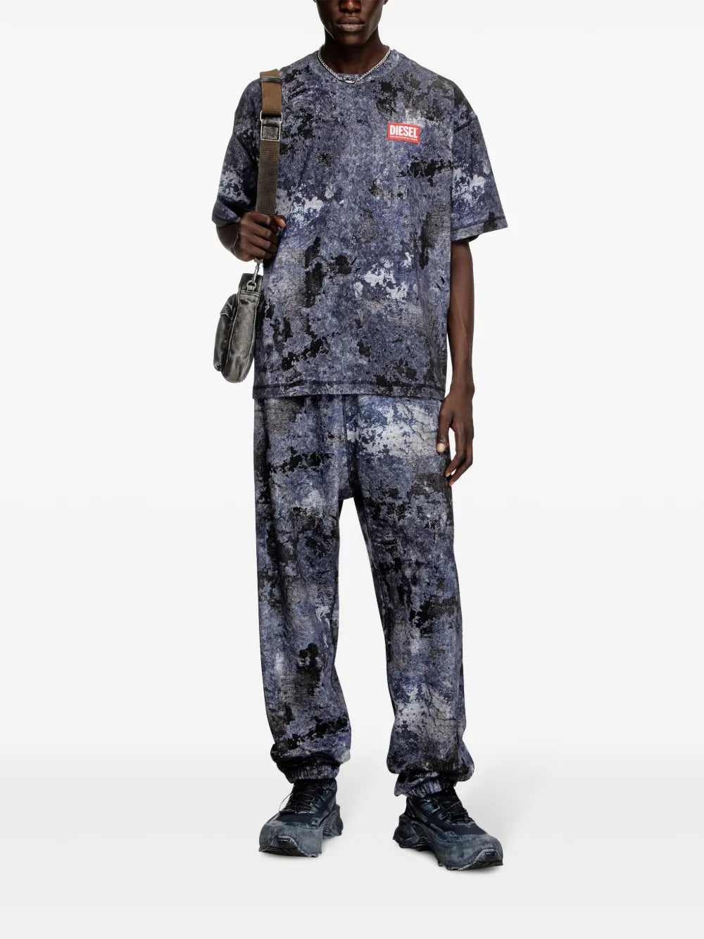 Camisetas Camiseta Impresa T-Boxt-R12 Diesel Azul Hombres