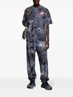 T-shirt T-Shirt Stampata T-Boxt-R12 Diesel Blu Uomini