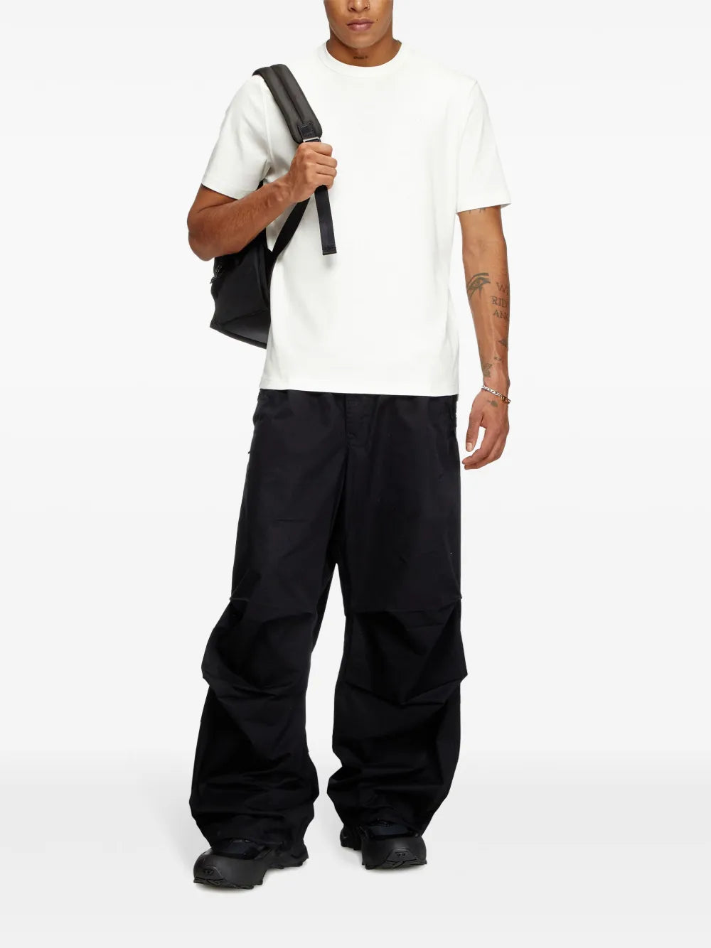 T-Shirts Weißes T-Shirt T-Adjust-Slits Diesel Weiß Herren