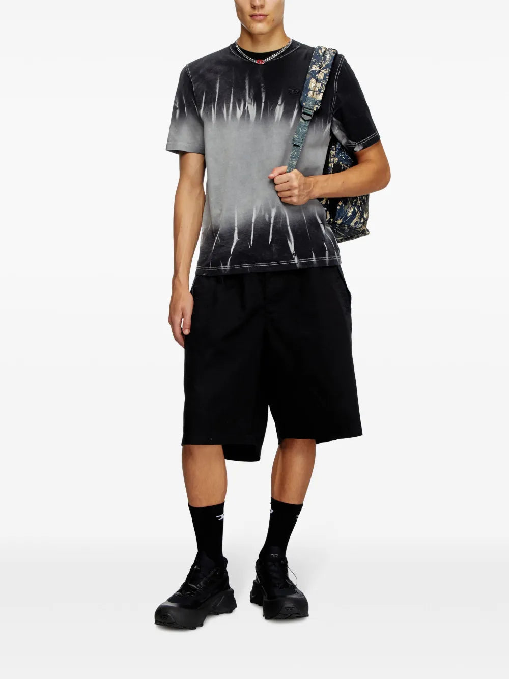 T-shirts T-shirt gris T-Adjust-R21 Diesel Noir Homme