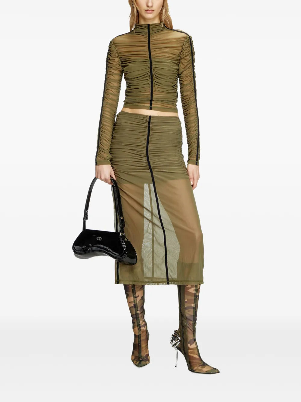 Tops Top T-Aiko Diesel Khaki Femme