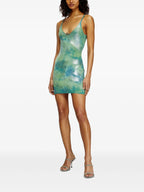 Dresses M-Isma Metallic Dress Diesel Green Femme
