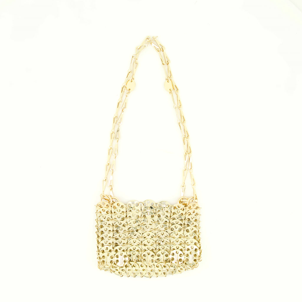 Bolsos de mano y al hombro Iconic 1969 Golden Nano Bag Rabanne Oro Femme