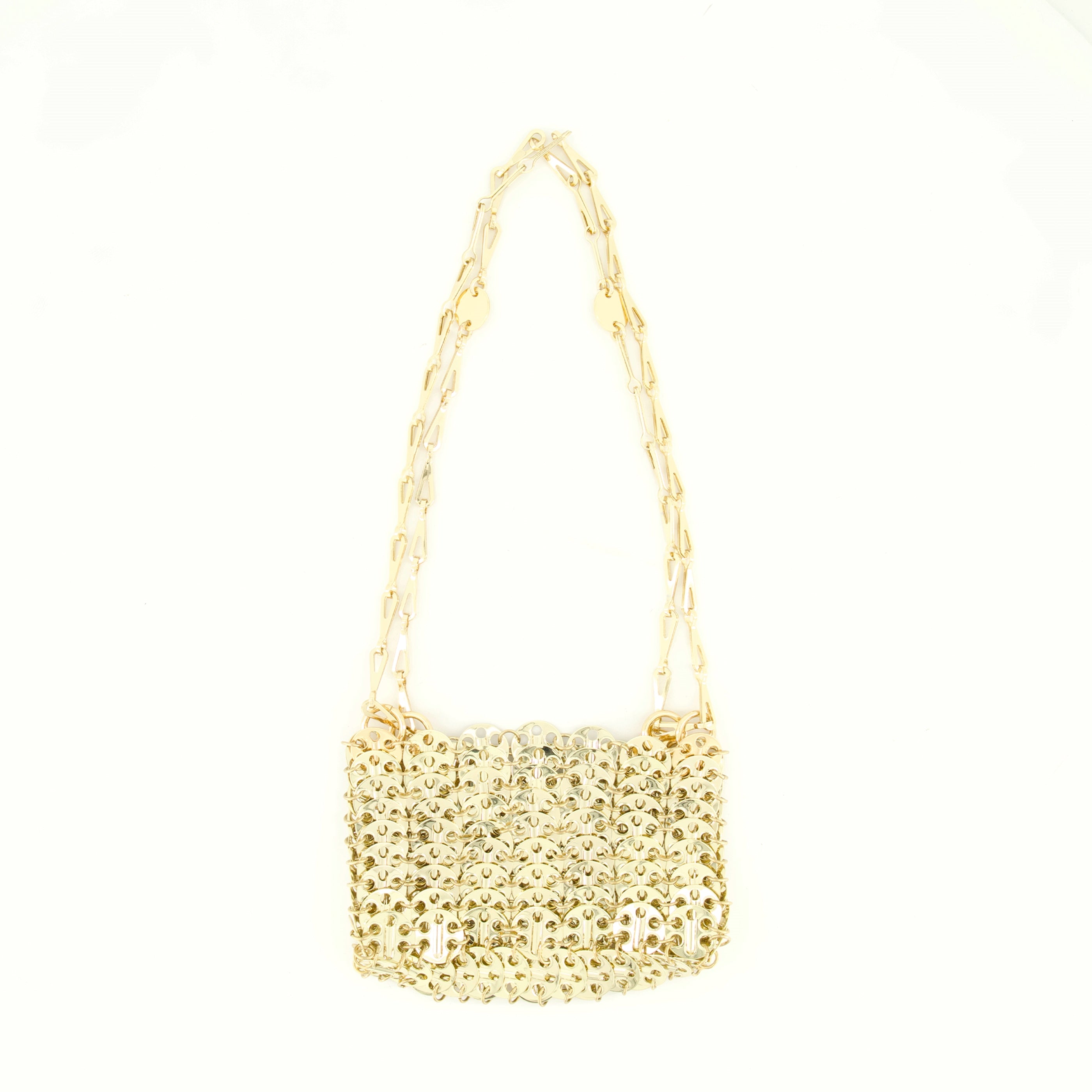 Bolsos de mano y al hombro Iconic 1969 Golden Nano Bag Rabanne Oro Femme
