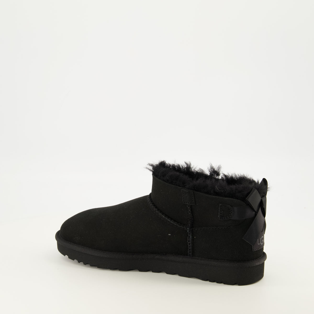 Bottines Bottes Ultra Mini Bailey Bow noir Ugg Noir Femme