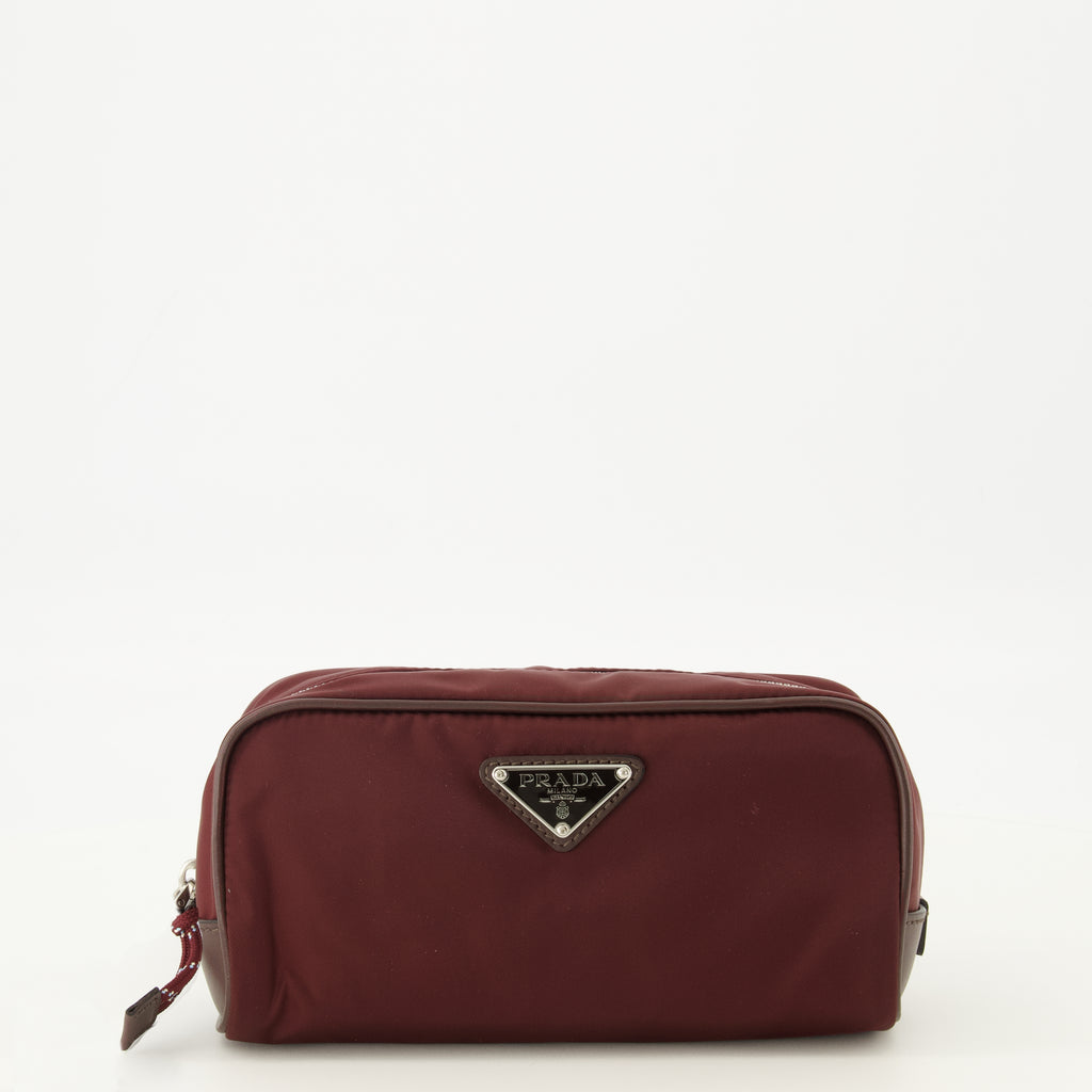 Pochettes Pochette SpeedRock Bordeaux in Re-Nylon e Pelle Prada Bordeaux Homme