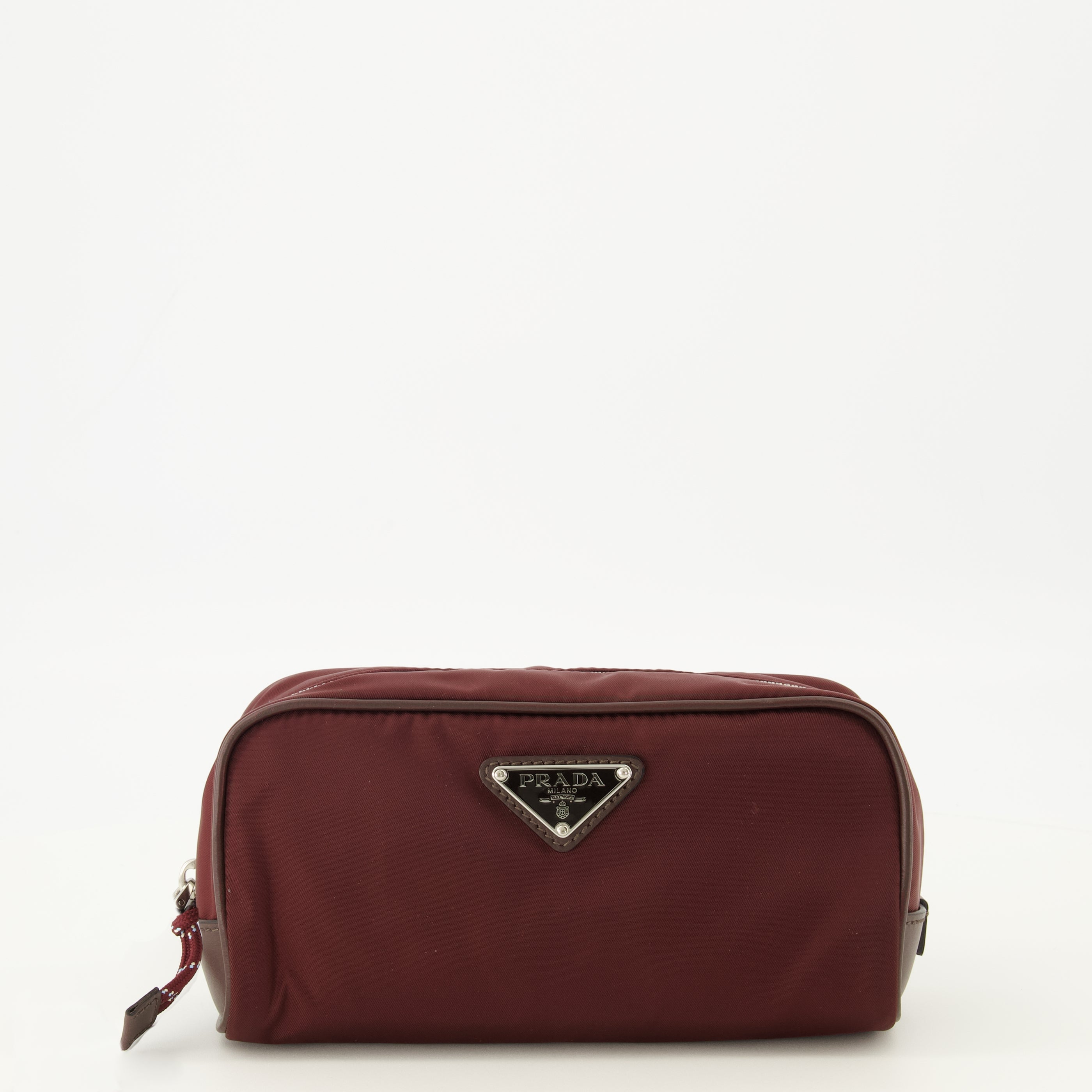 Pochettes Pochette SpeedRock bordeaux en Re-Nylon et cuir Prada Bordeaux Homme