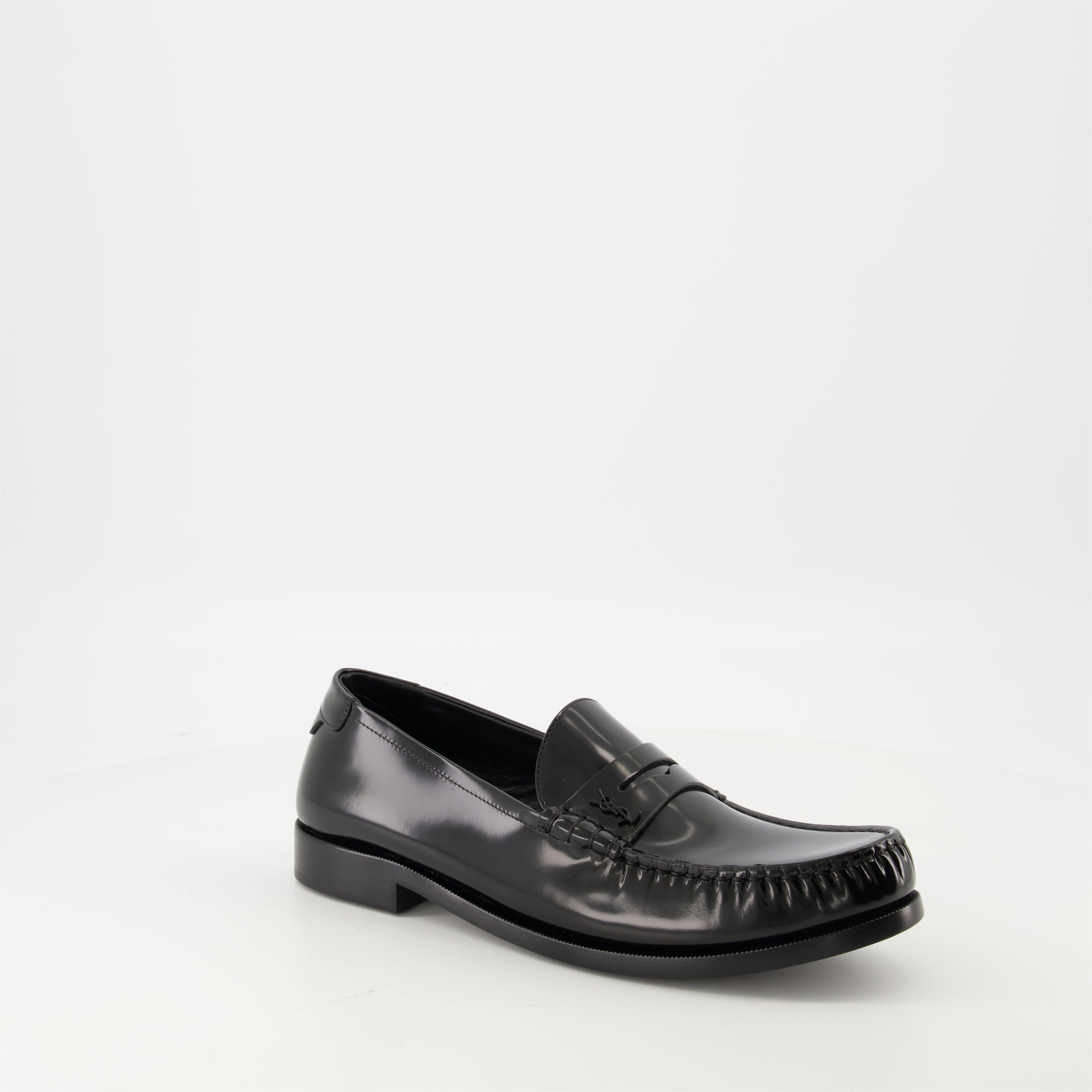 Loafers Patent Leather Loafers Saint Laurent Black Homme