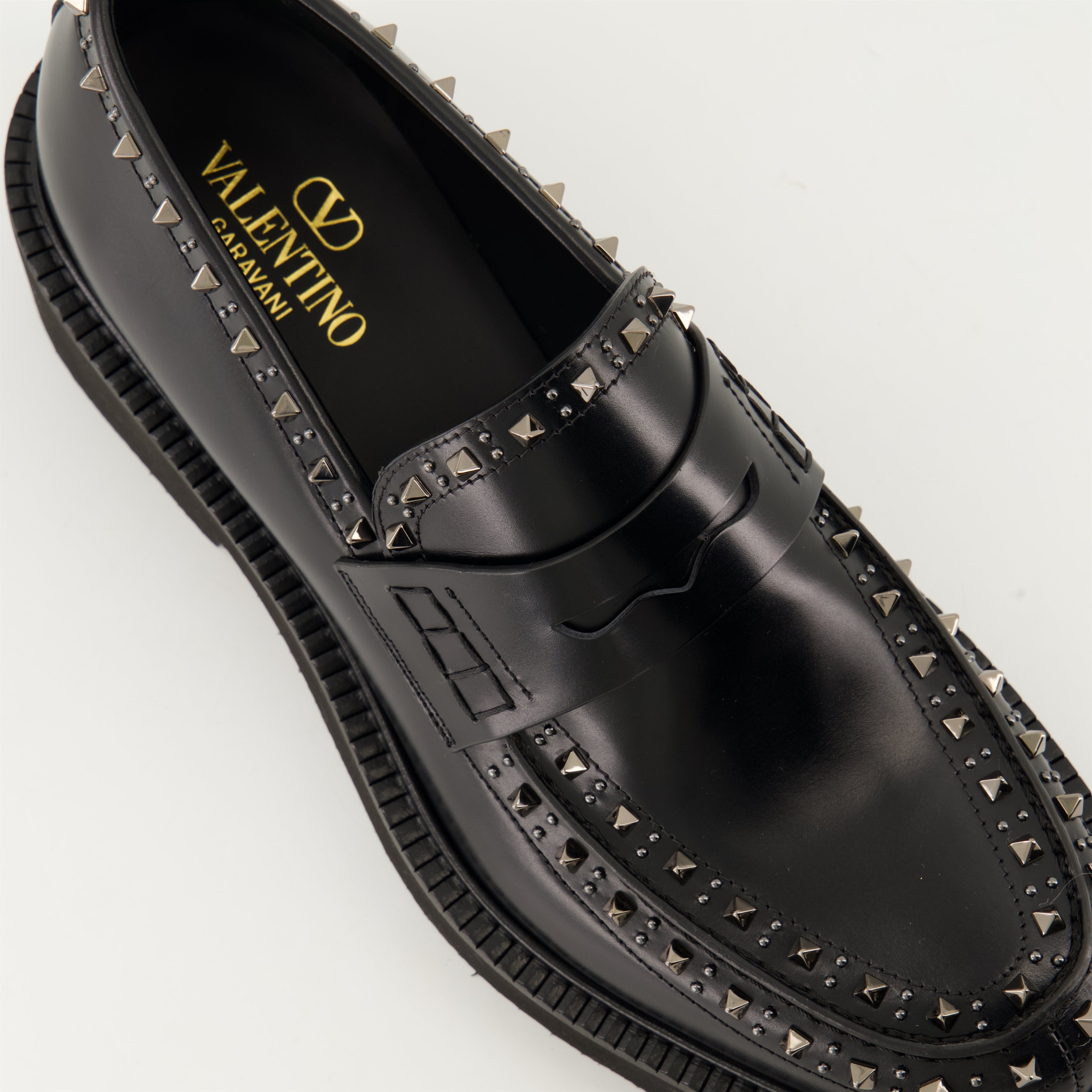 Mocassins Mocassins Gentleglam en cuir Valentino Garavani Noir Homme