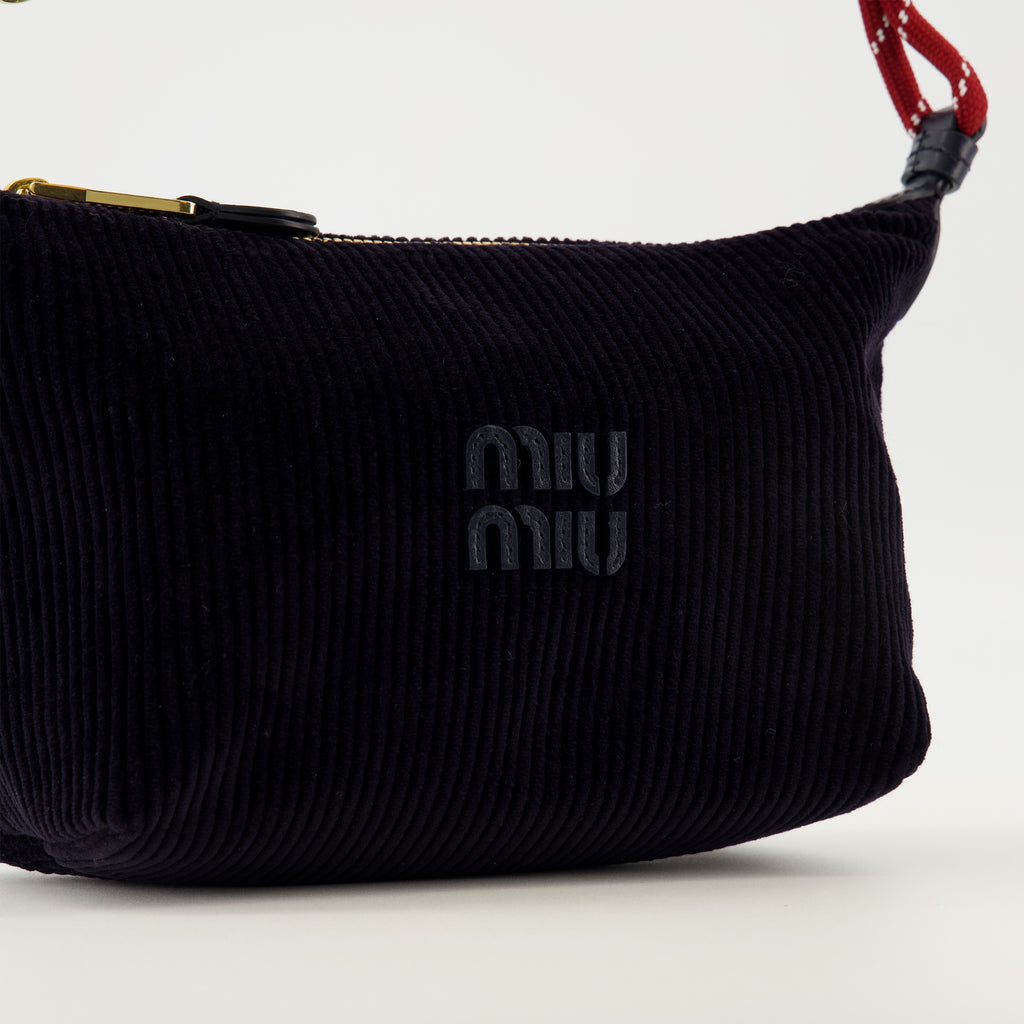 Sacs à main et épaule 네이비 블루 코듀로이 파우치 Miu Miu Bleu foncé Femme
