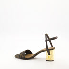 Zapatos abiertos Sandalias con Tacón Delfina Fendi Marrón Femme