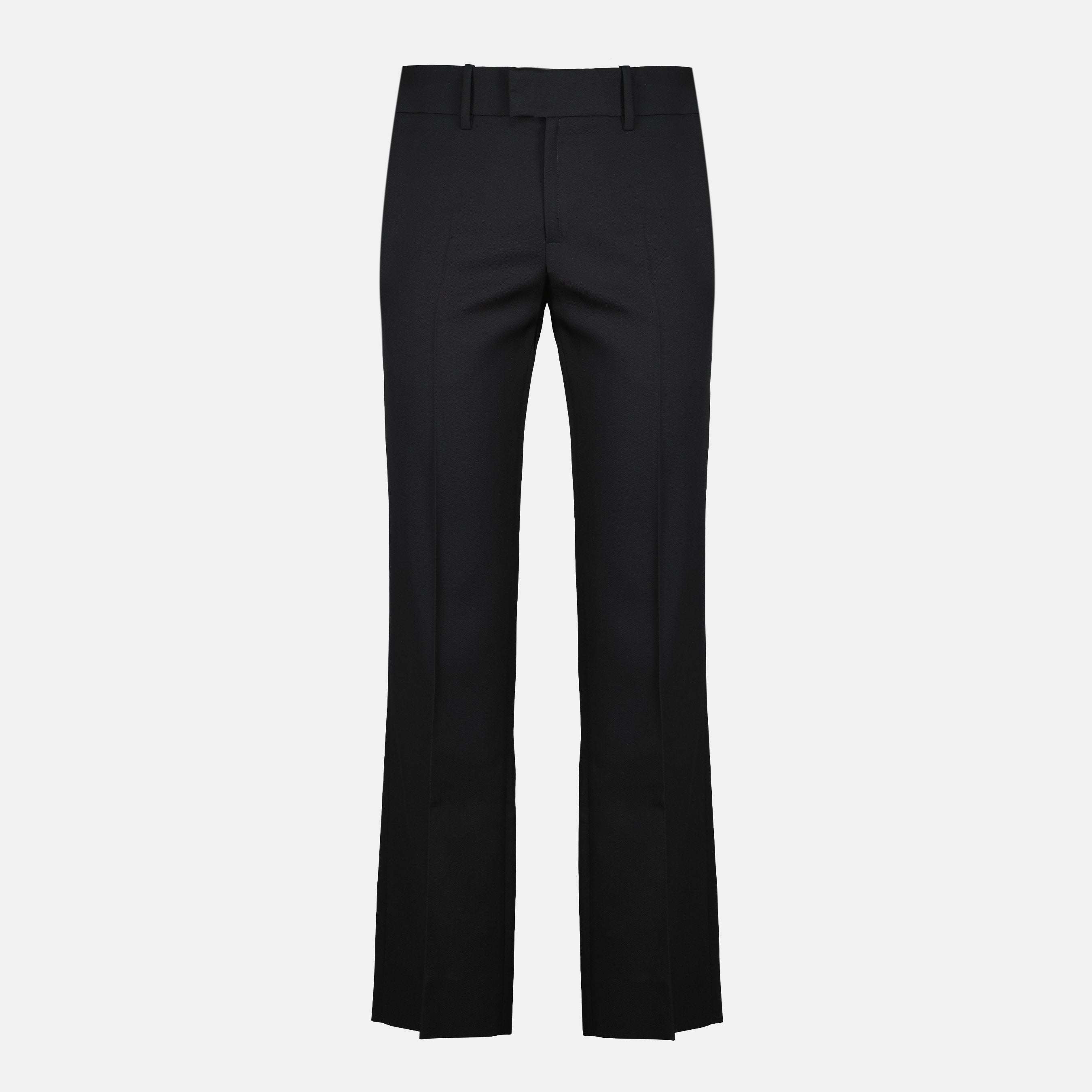 Trousers Wool Pants Courrèges Black Men
