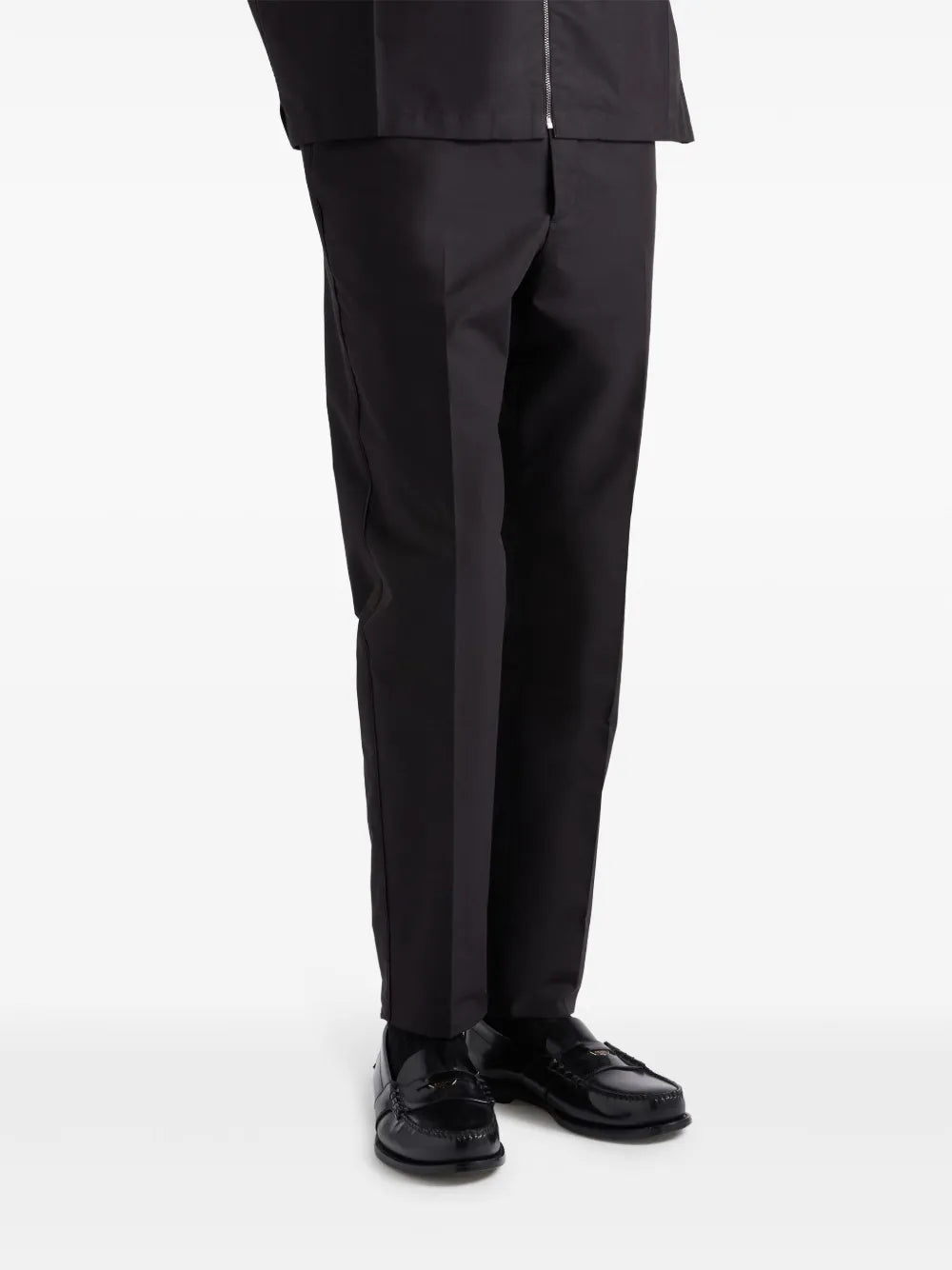 Pantaloni Pantaloni in Cotone Tecnico Prada Nero Homme