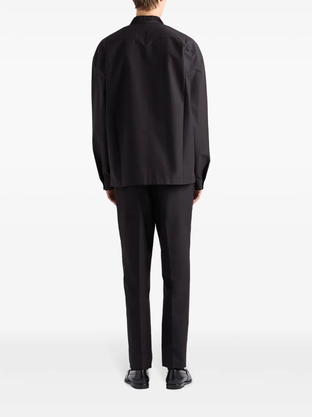 Pantaloni Pantaloni in Cotone Tecnico Prada Nero Homme