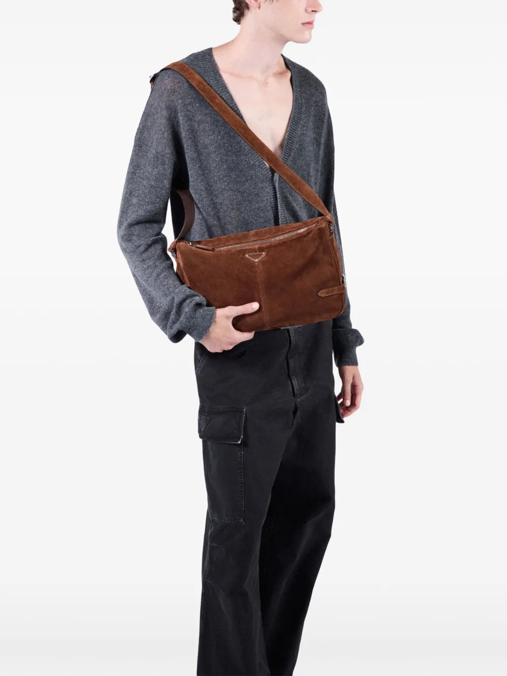 Pantaloni Pantaloni Cargo Prada Nero Homme