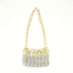 Handtaschen und schultertaschen Ikonische 1969 Nano Bag Rabanne Silber Femme