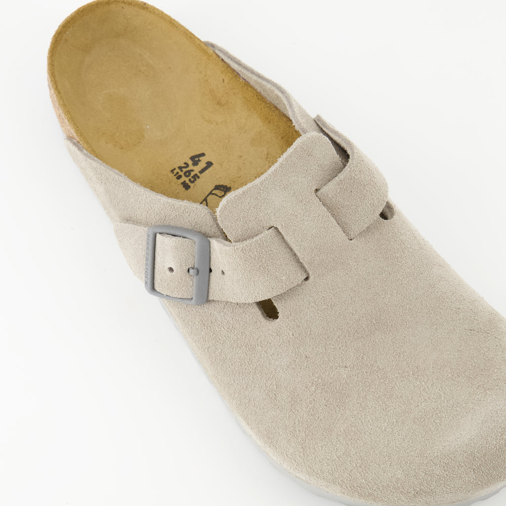 Chaussures ouvertes Mules Boston Birkenstock Beige Homme